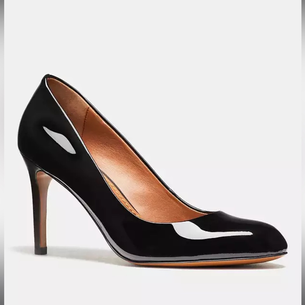 Coach Black Almond Toe Pump